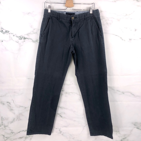 TOMMY HILFIGER Navy Blue Chinos - Picture 1 of 5
